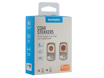 Miniatuur van Technetix Set coaxpluggen IEC male + IEC female