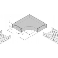 Miniatuur van Niedax kabelgoot RES bocht 90 graden staal 60x400mm (161014)