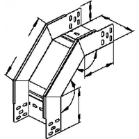 Miniatuur van Niedax kabelgoot RFD vervalstuk zonder deksel staal 60x100mm (161591)