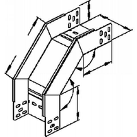 Miniatuur van Niedax kabelgoot RFD vervalstuk zonder deksel staal 60x300mm (161593)