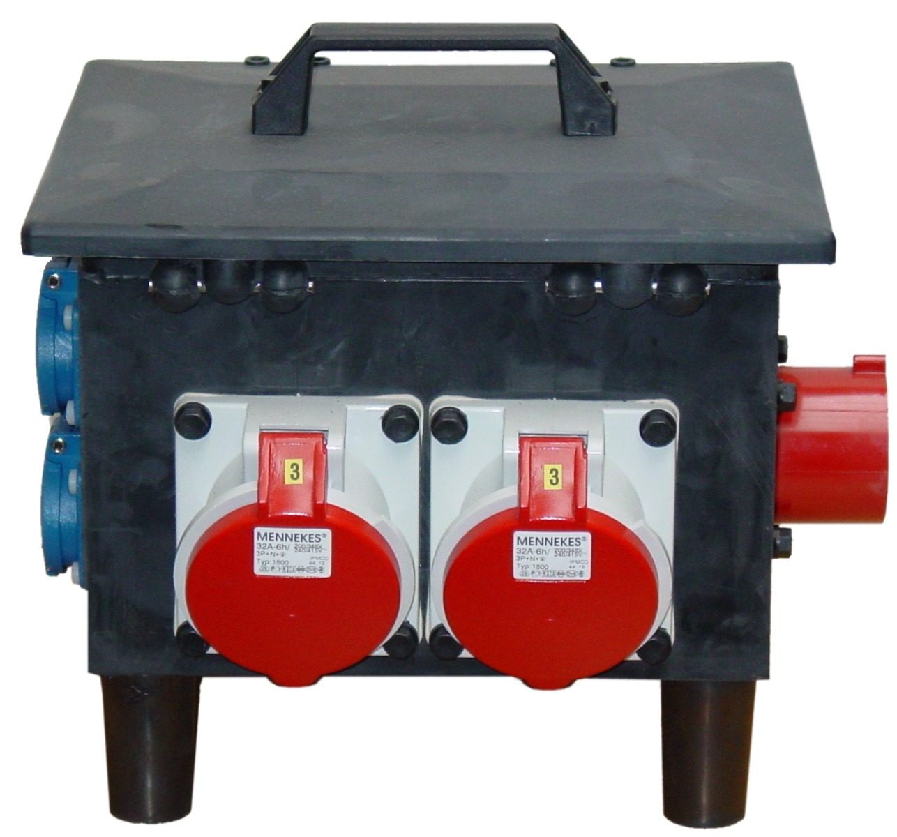 Miniatuur van Mennekes draagbare 6-voudige stroomverdeler 32A 400V IP44 (21.R32-011-4)