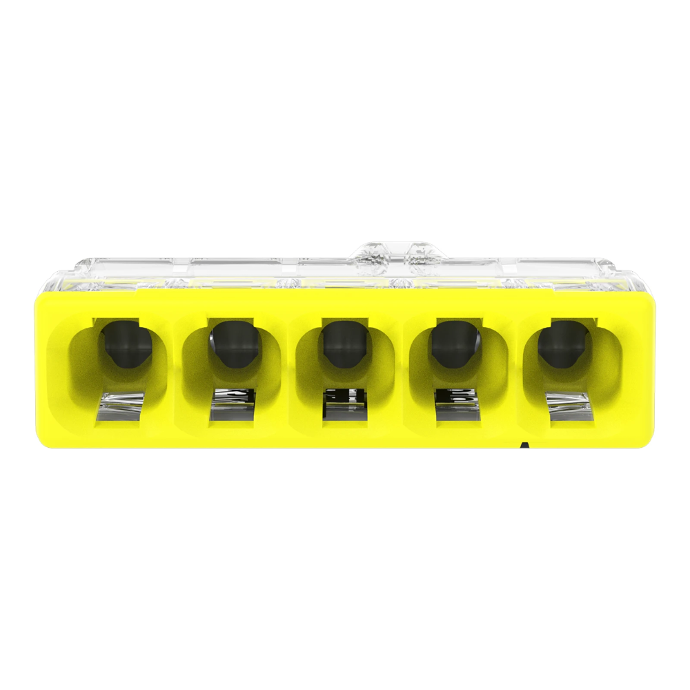 Miniatuur van Wago lasklem 5-voudig 0,5-2,5mm2 geel per 100 stuks (2273-205)