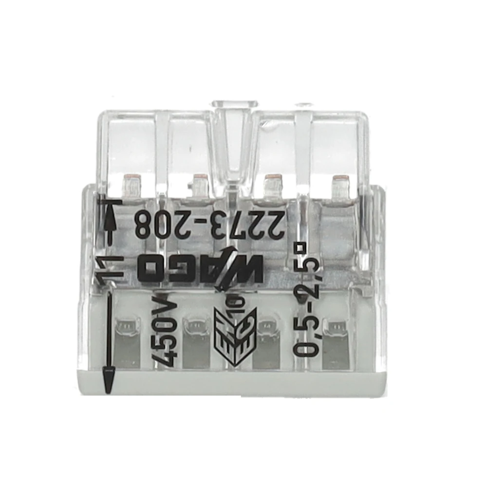 Miniatuur van Wago lasklem 8-voudig 0,5-2,5mm2 per 50 stuks (2273-208)