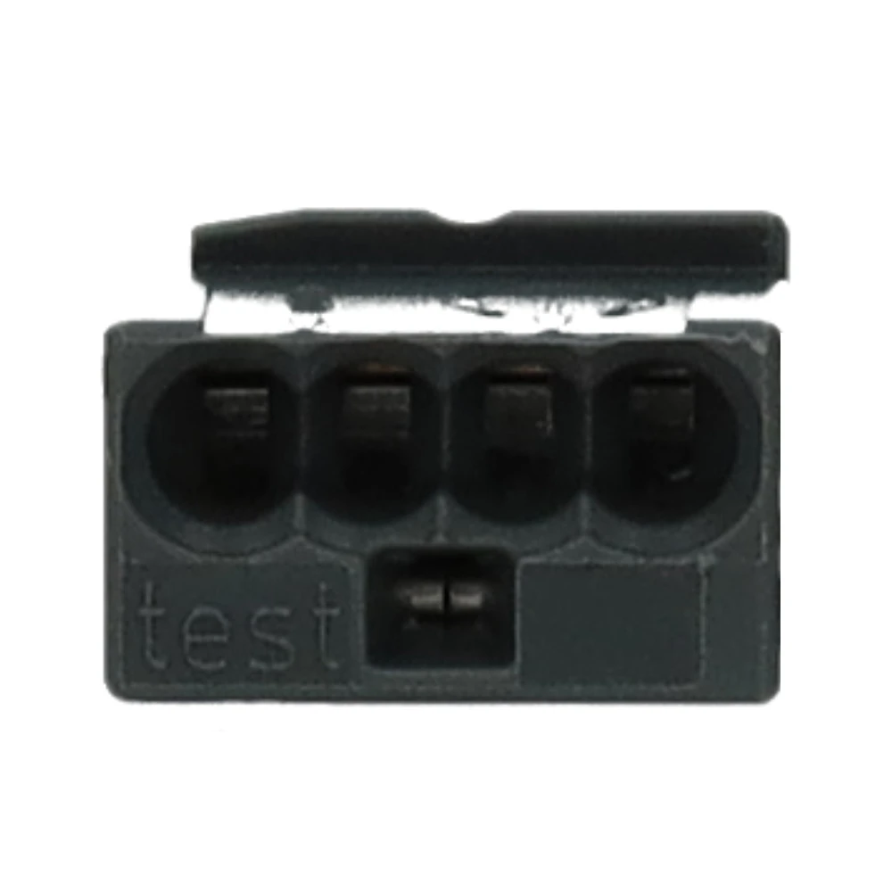 Miniatuur van Wago micro lasklem 4-voudig 0,6-0,8mm² donkergrijs per 100 stuks (243-204)