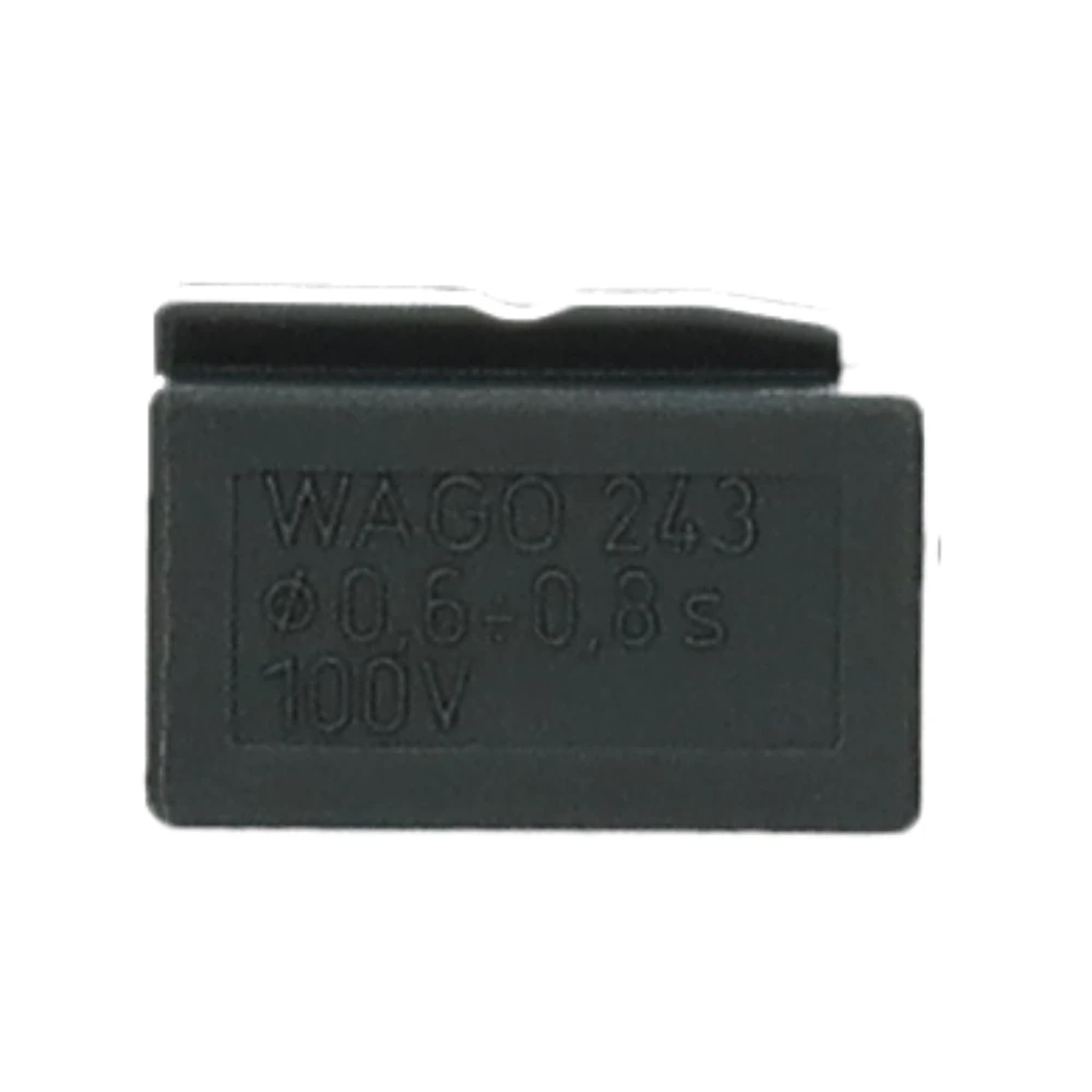 Miniatuur van Wago micro lasklem 4-voudig 0,6-0,8mm² donkergrijs per 100 stuks (243-204)