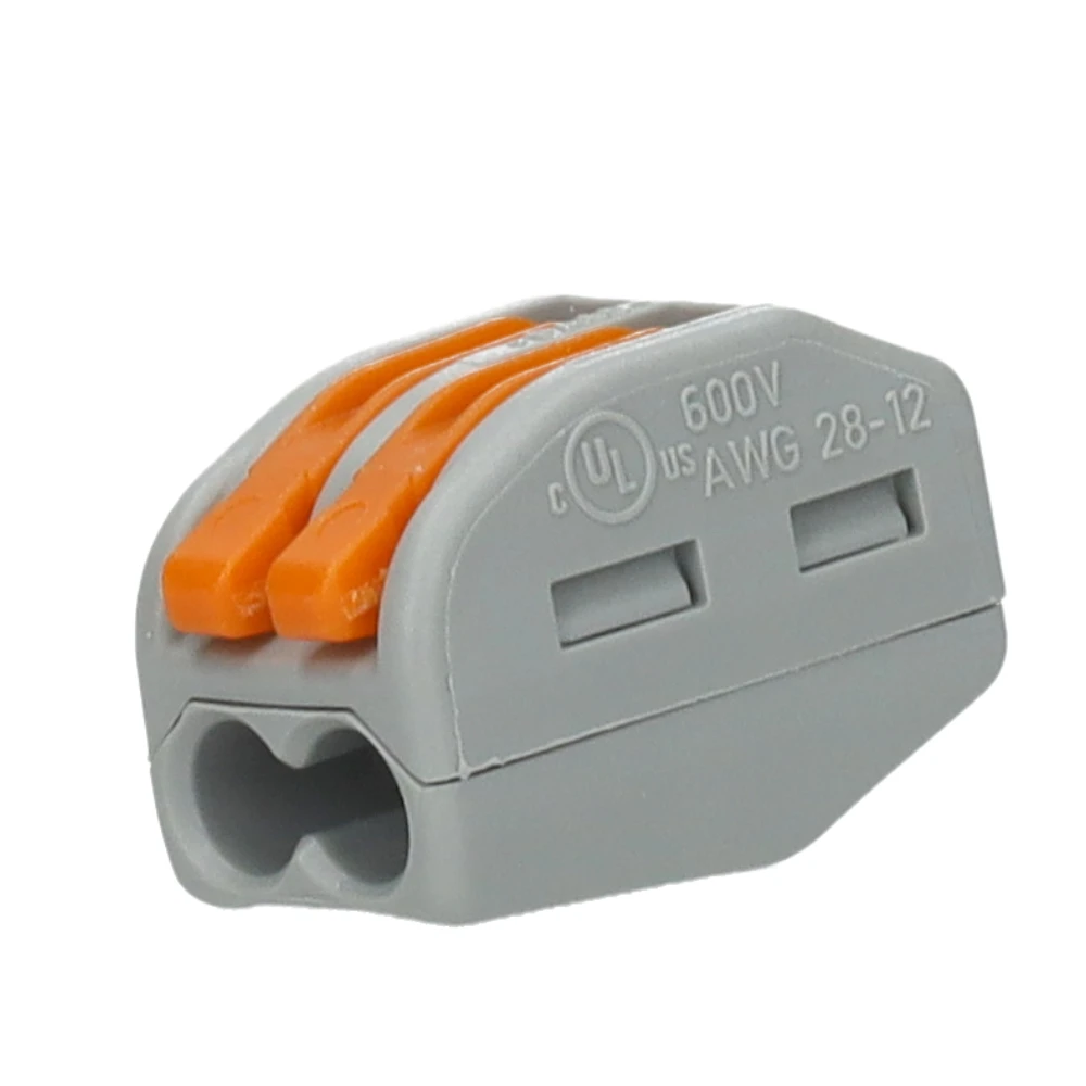 Miniatuur van Wago lasklem 2-voudig 2,5mm2 met hendels per 50 stuks (222-412)