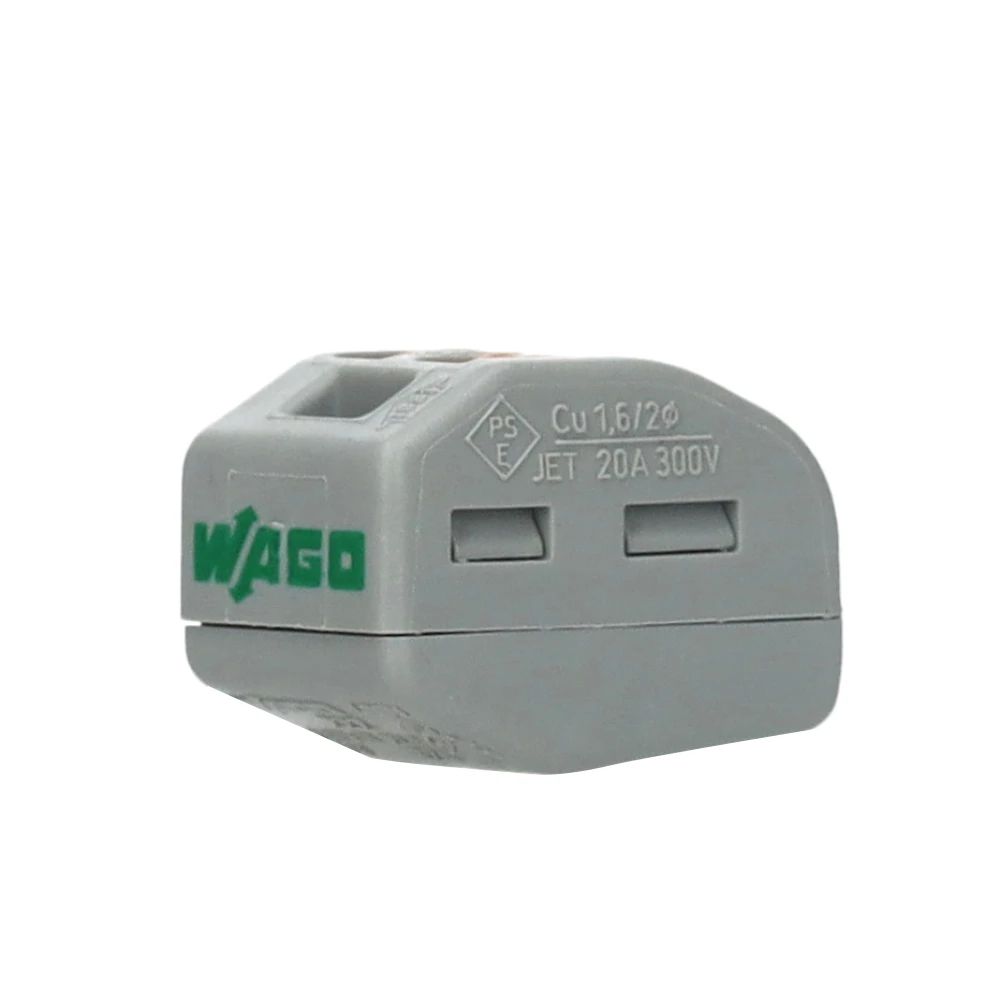 Miniatuur van Wago lasklem 2-voudig 2,5mm2 met hendels per 50 stuks (222-412)