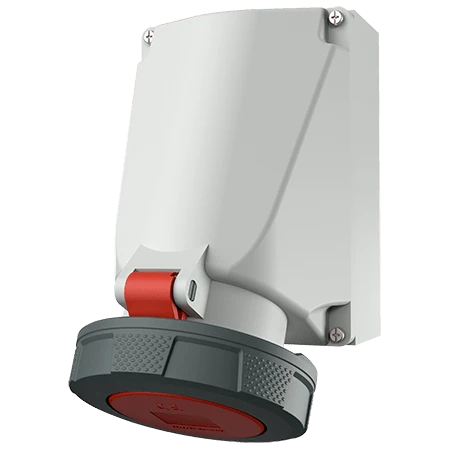 Miniatuur van Mennekes CEE wandcontactdoos schroefklem 5-polig 400V 6H 63A IP67 (136A)