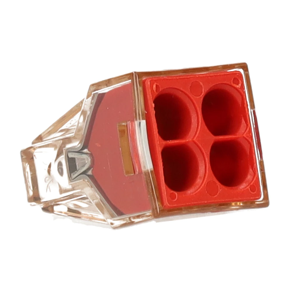 Miniatuur van Wago lasklem 4-voudig 4mm² rood per 100 stuks (773-604)