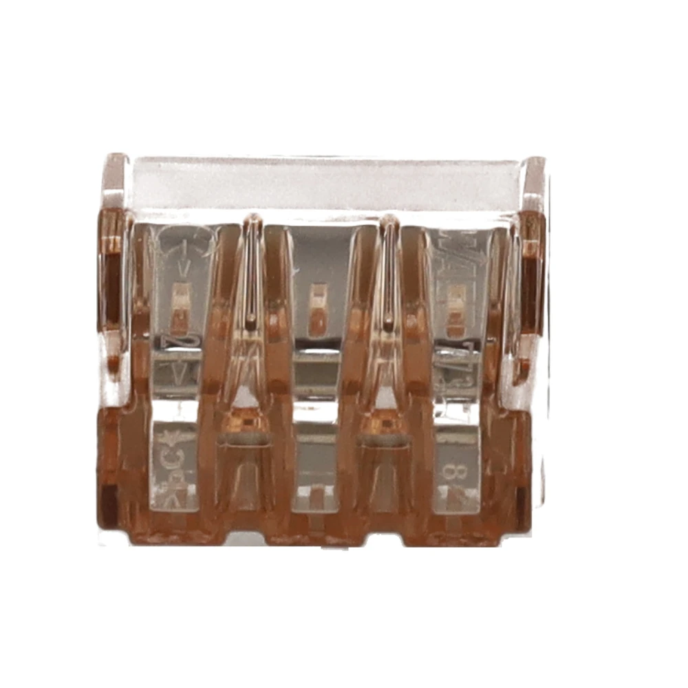 Miniatuur van Wago lasklem 6-voudig 4mm² bruin per 50 stuks (773-606)