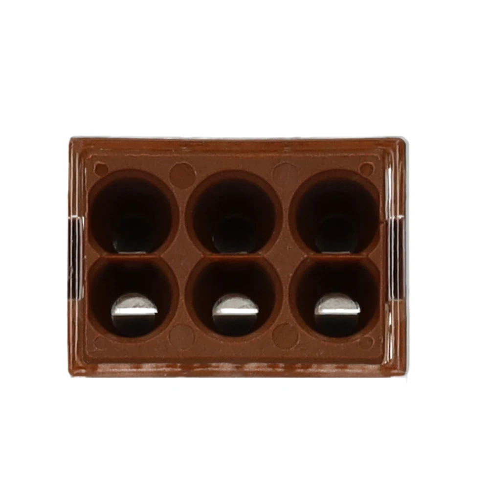 Miniatuur van Wago lasklem 6-voudig 4mm² bruin per 50 stuks (773-606)