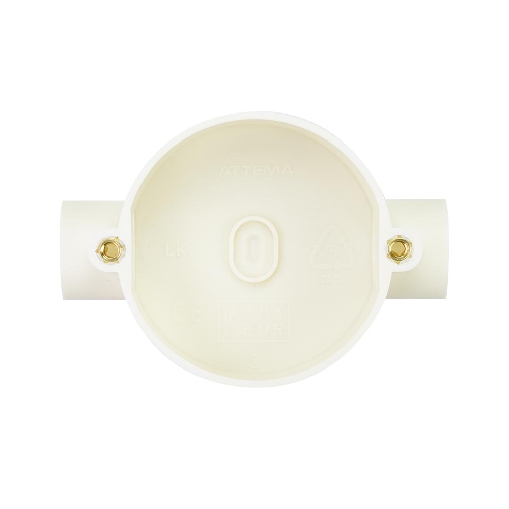 Miniatuur van ATTEMA Lasdoos 3/4" Ø 19mm wit (AT2045)