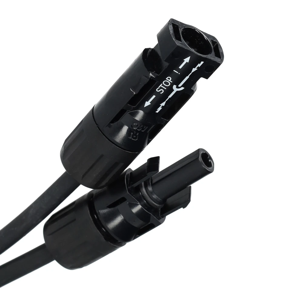 Miniatuur van Solar kabel 6mm² zwart 1 meter met MC4 connectoren