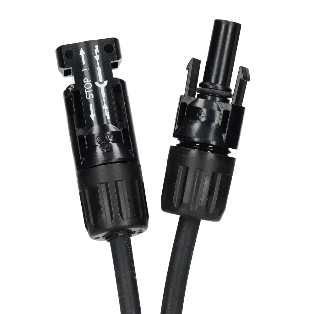 Miniatuur van Solar kabel 6mm² zwart 1 meter met MC4 connectoren
