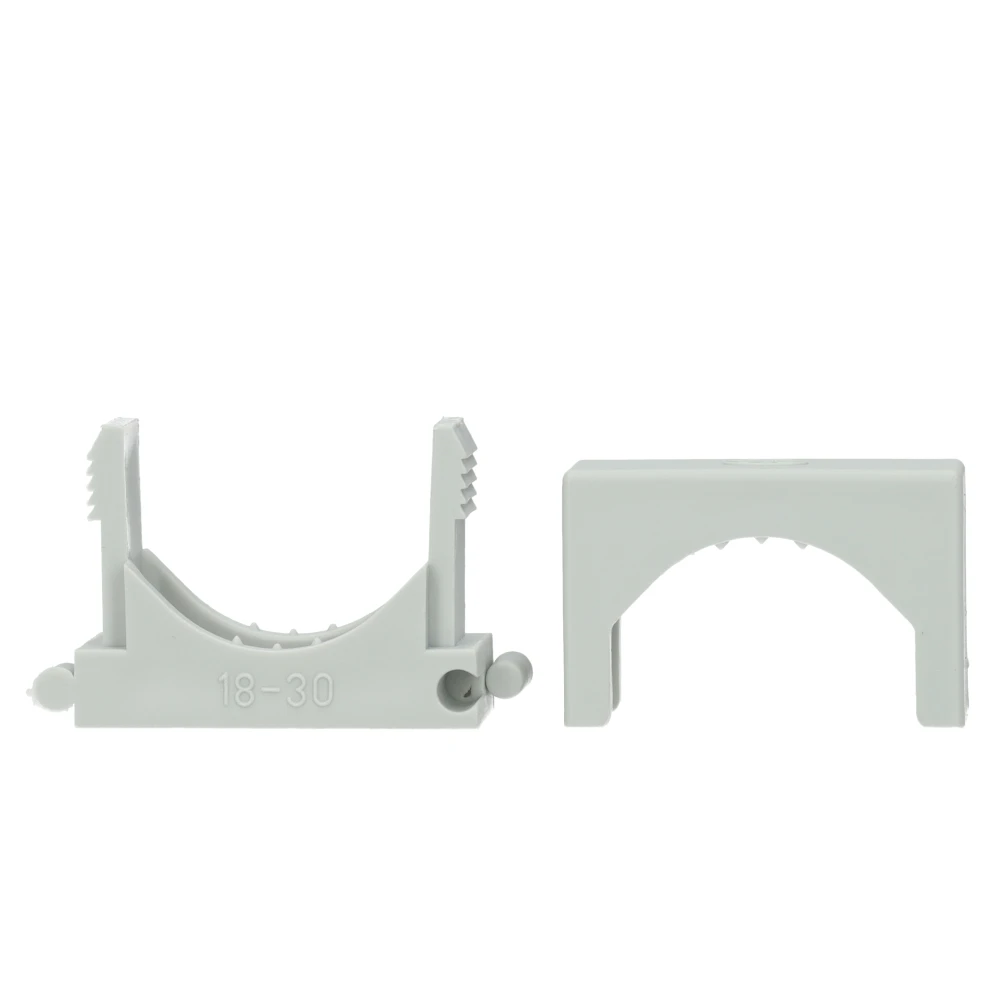 Miniatuur van JSL zadel gesloten 18-30mm onbehandeld kunststof grijs - per 50 stuks (152100054)
