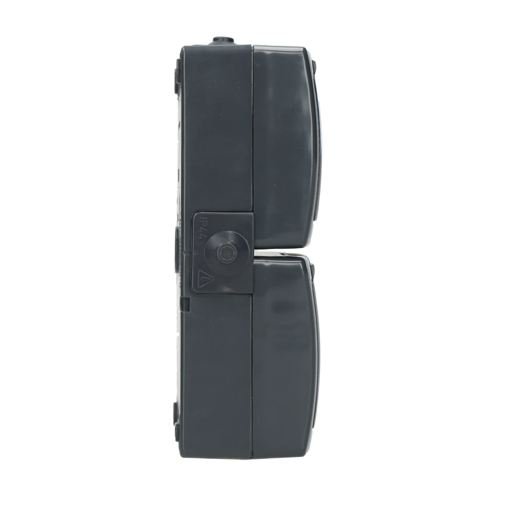 Miniatuur van Kopp NAUTIC stopcontact ip44 verticaal met randaarde 2-voudig opbouw antraciet