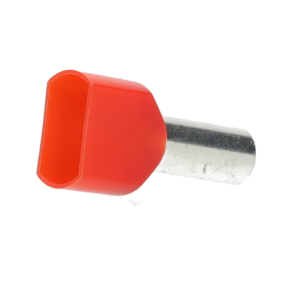 Miniatuur van SOLAR twin adereindhuls geïsoleerd 2x10mm2 hulslengte 14mm rood - per 100 stuks (1505168)