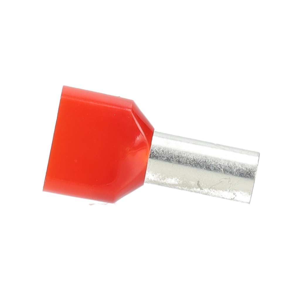 Miniatuur van SOLAR twin adereindhuls geïsoleerd 2x10mm2 hulslengte 14mm rood - per 100 stuks (1505168)