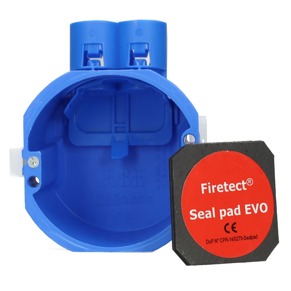 Miniatuur van ABB perilex hollewanddoos 16/19/20mm 50mm (HW180-F) + 1 Firetect seal pad