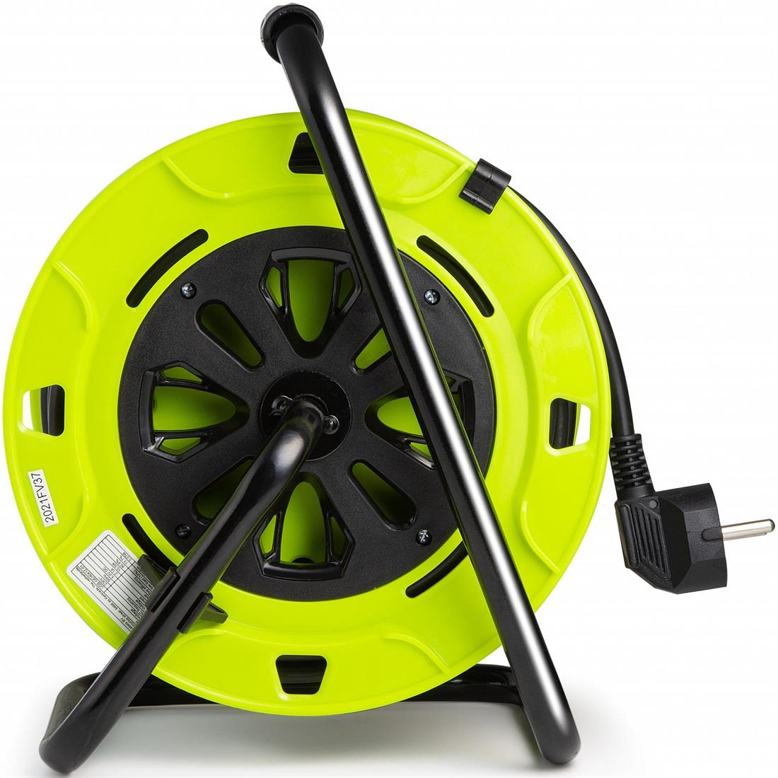 Miniatuur van Universele kabelhaspel open 3-voudig met randaarde en 2xUSB 15 meter H05VV-F 3x1.5mm2 - geelzwart (3808788)