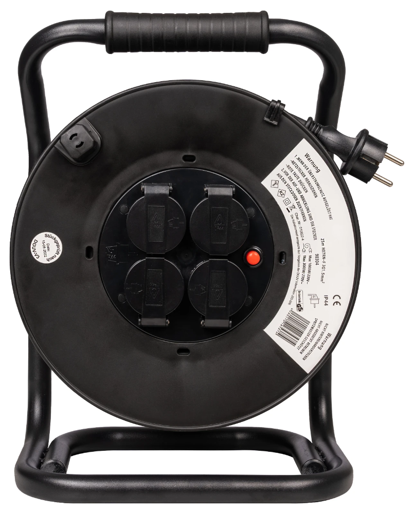 Miniatuur van Target kabelhaspel open 4-voudig met randaarde IP44 40 meter neopreen H07RN-F 3x1.5mm2 (90300)