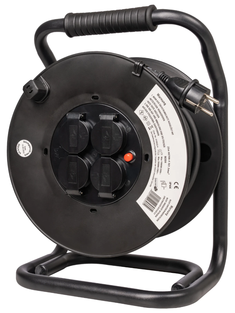 Miniatuur van Target kabelhaspel open 4-voudig met randaarde IP44 40 meter neopreen H07RN-F 3x1.5mm2 (90300)