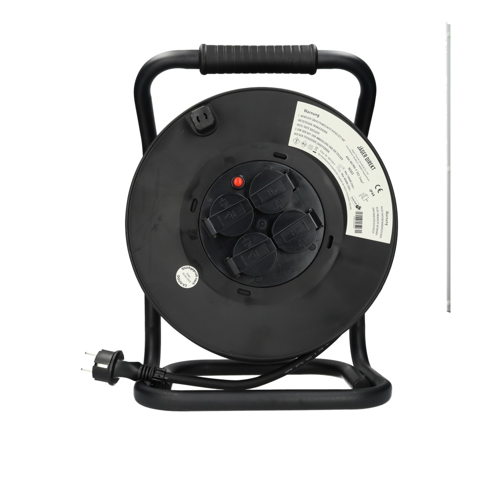 Miniatuur van Target kabelhaspel open 4-voudig met randaarde IP44 40 meter neopreen H07RN-F 3x2.5mm2 (90303)