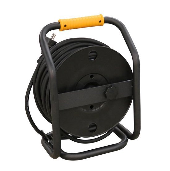 Miniatuur van Relectric kabelhaspel open 4-voudig met randaarde IP44 40 meter neopreen H07RN-F 3x2.5mm2 (RELEC493111)