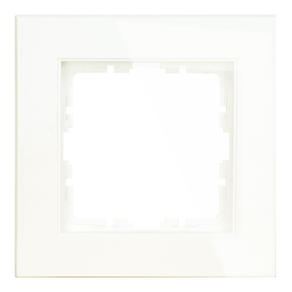 Miniatuur van EMhub Quadro55 (by Kopp) afdekraam 1-voudig - zuiver wit glanzend (4088008)