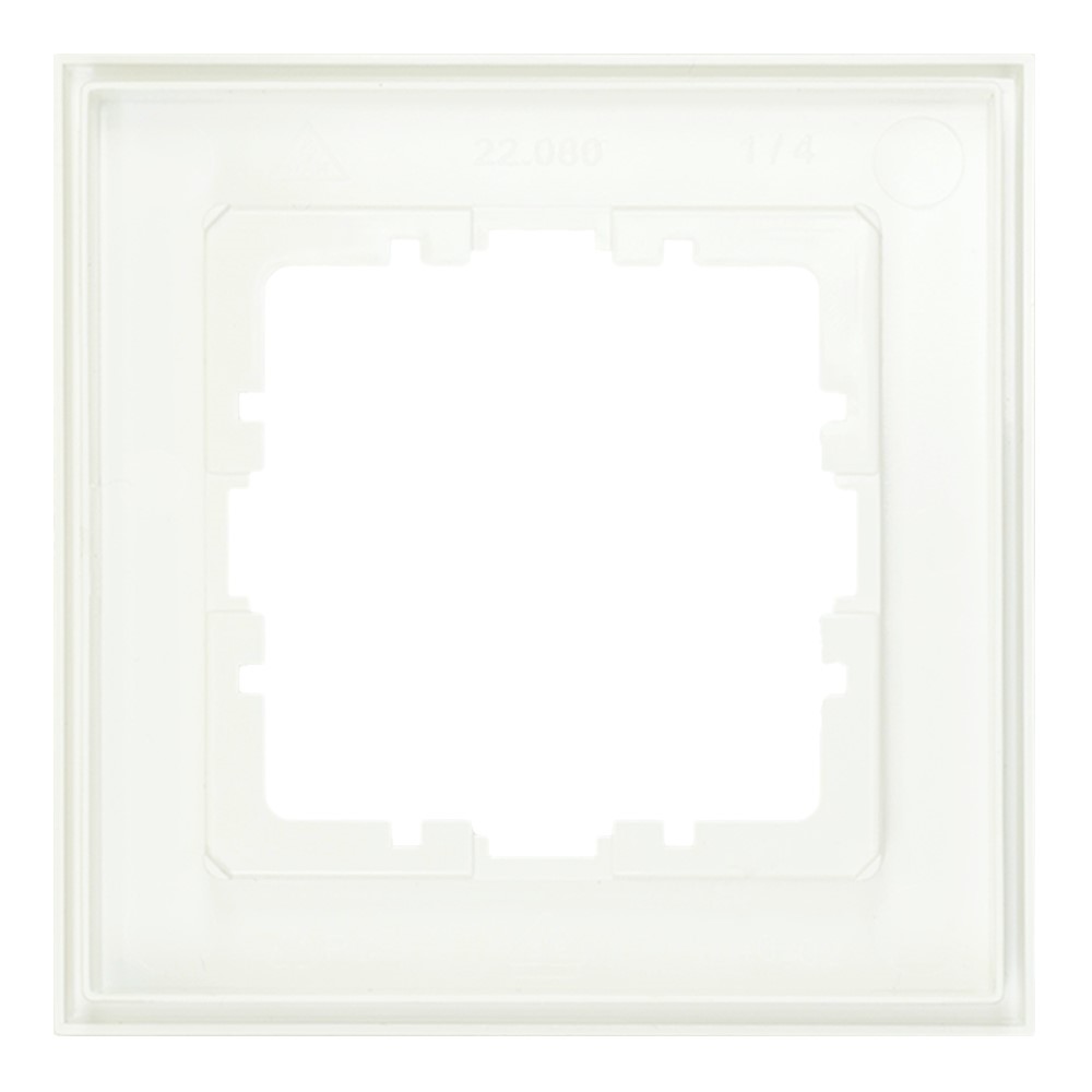 Miniatuur van EMhub Quadro55 (by Kopp) afdekraam 1-voudig - zuiver wit glanzend (4088008)