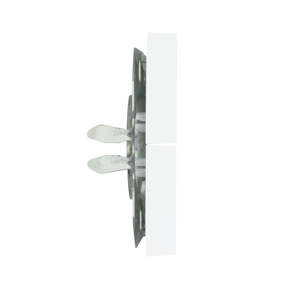 Miniatuur van EMhub Quadro55 (by Kopp) dubbele bedieningswip tbv serie- en wissel/wisselschakelaar - zuiver wit mat (4088042)
