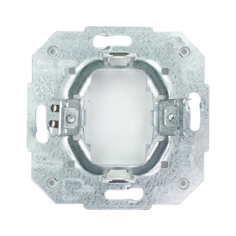 Miniatuur van EMhub Quadro55 (by Kopp) blindplaat compleet met draagraam - zuiver wit mat (4088046)