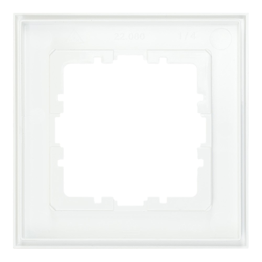 Miniatuur van EMhub Quadro55 (by Kopp) afdekraam 1-voudig - zuiver wit mat (4088048)