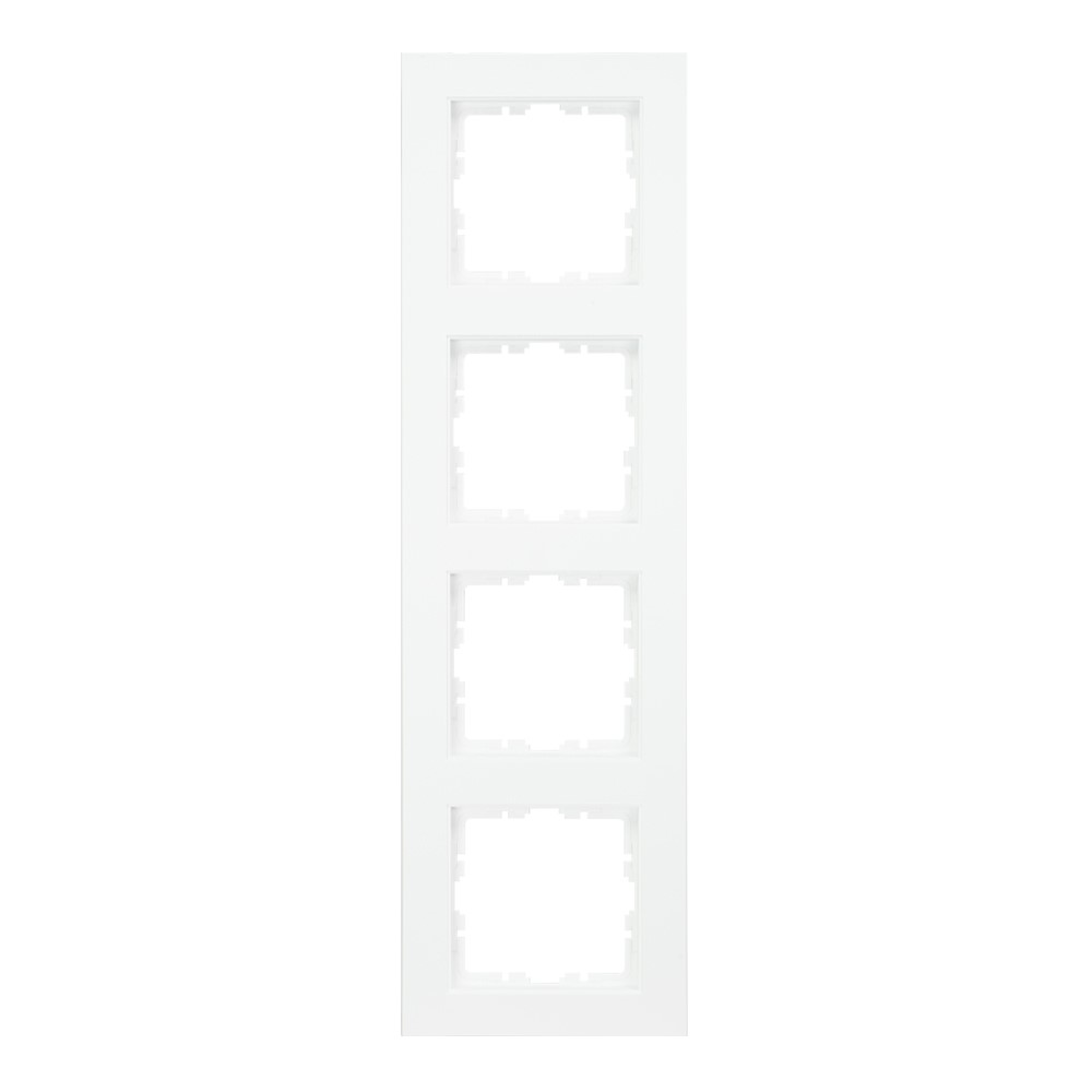 Miniatuur van EMhub Quadro55 (by Kopp) afdekraam 4-voudig - zuiver wit mat (4088051)