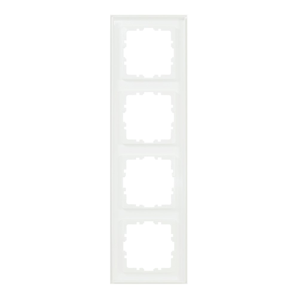 Miniatuur van EMhub Quadro55 (by Kopp) afdekraam 4-voudig - zuiver wit mat (4088051)