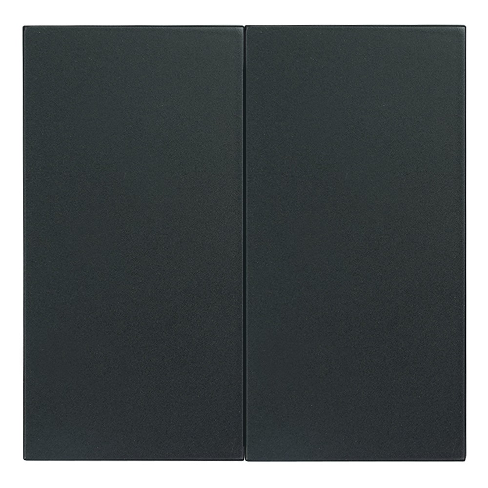 Miniatuur van EMhub Quadro55 (by Kopp) dubbele bedieningswip tbv serie- en wissel/wisselschakelaar - zwart mat (4088082)