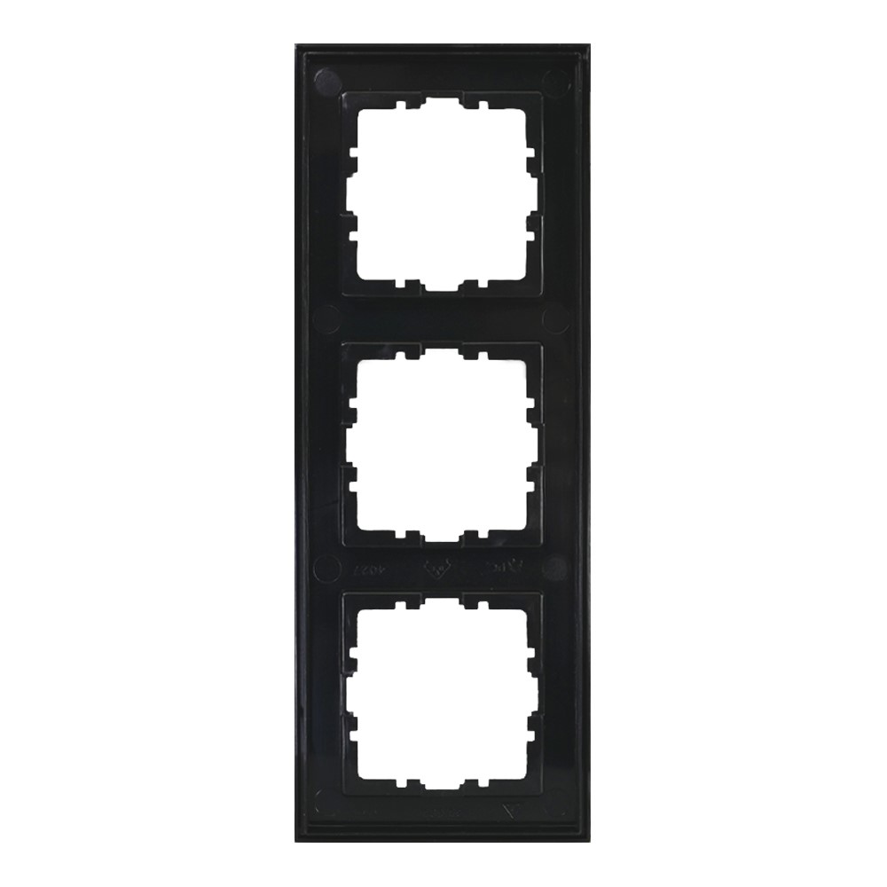 Miniatuur van EMhub Quadro55 (by Kopp) afdekraam 3-voudig - zwart mat (4088090)