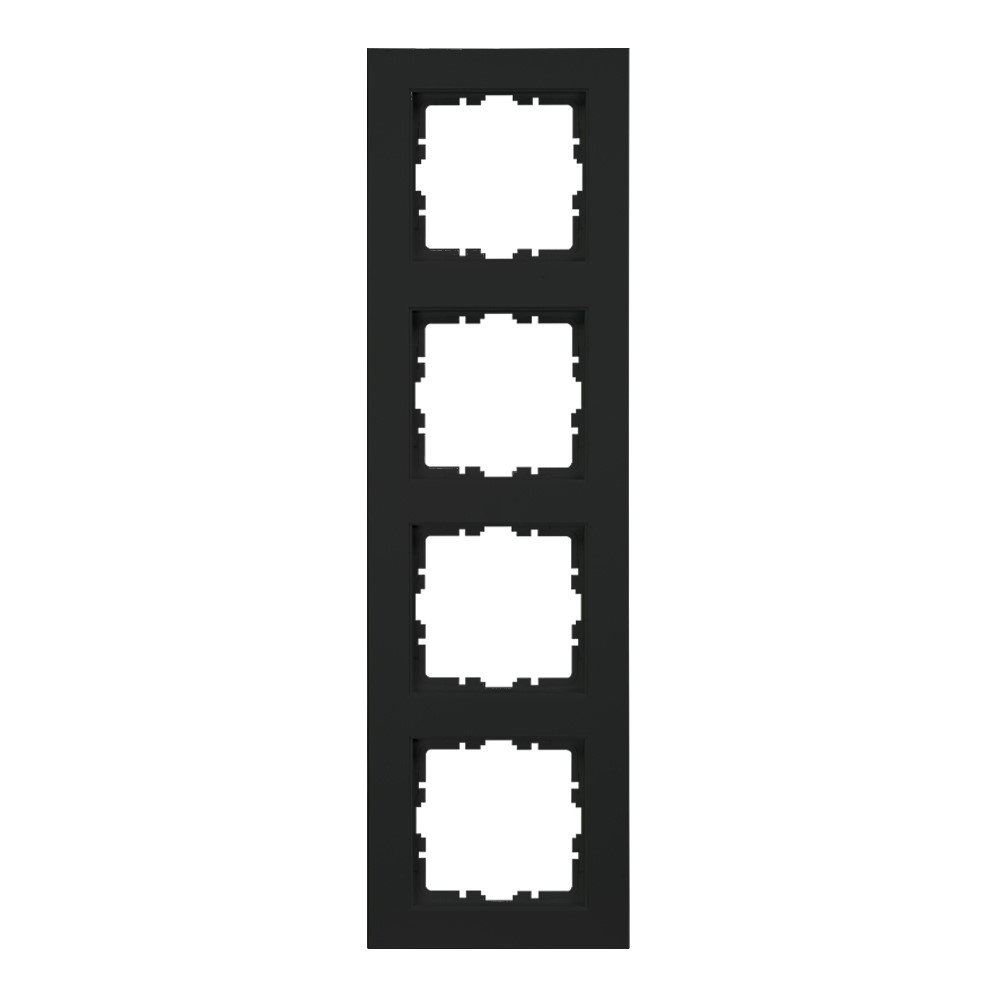 Miniatuur van EMhub Quadro55 (by Kopp) afdekraam 4-voudig - zwart mat (4088091)