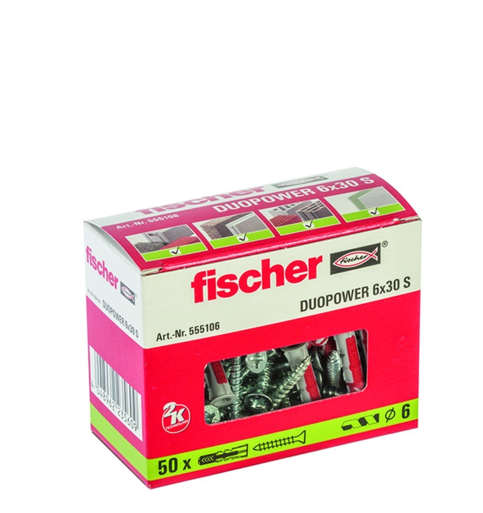 Miniatuur van Fischer DuoPower 6x30 - per 50 stuks (535463)