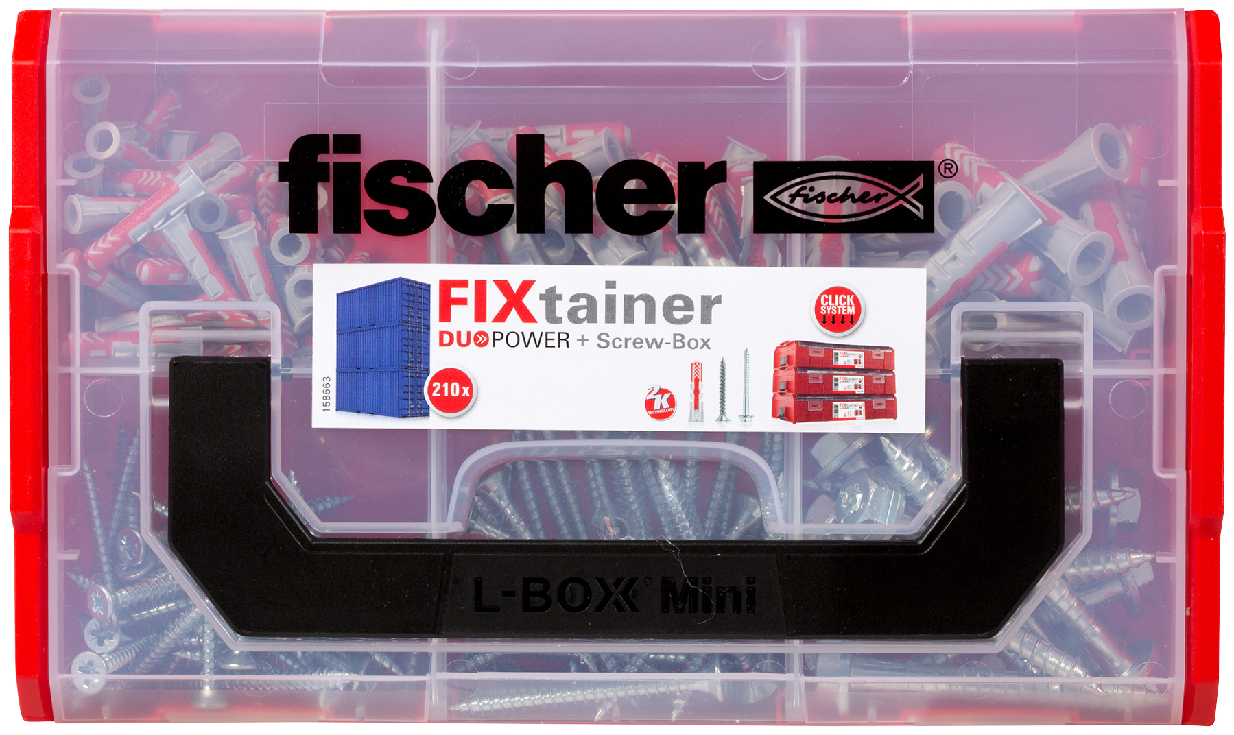Miniatuur van Fischer FixTainer DuoPower pluggen met schroeven (536162)