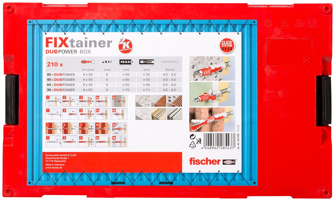 Miniatuur van Fischer FixTainer DuoPower pluggen kort en lang (541105)
