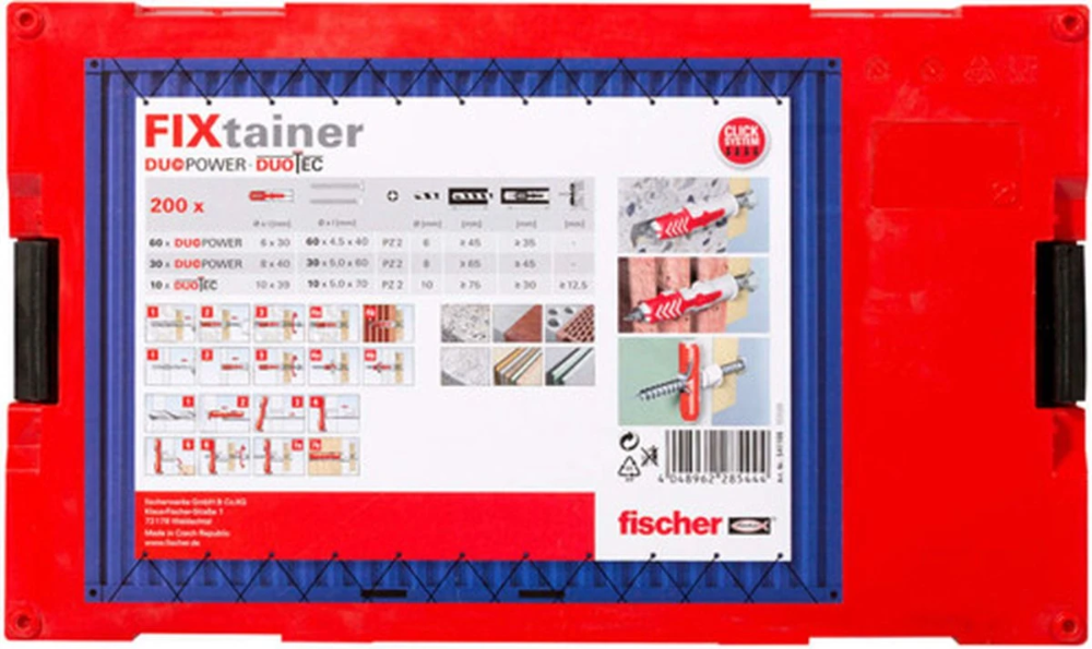 Miniatuur van Fischer FixTainer DuoPower/DuoTec pluggen met schroeven (541106)