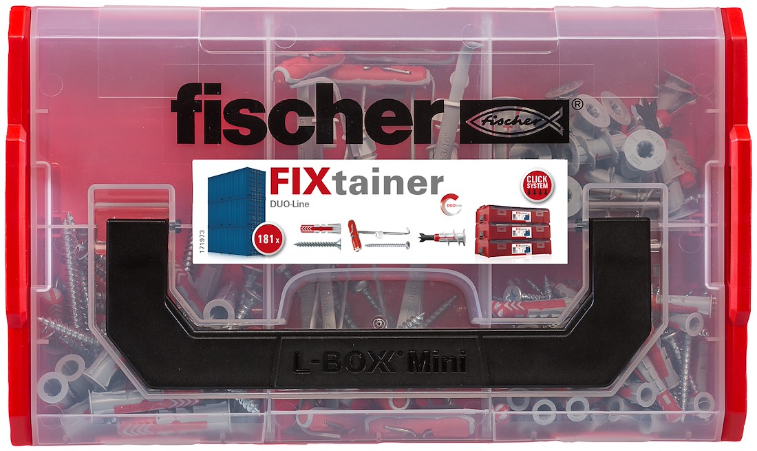 Miniatuur van Fischer FixTainer DuoLine (181-delig) (548864)