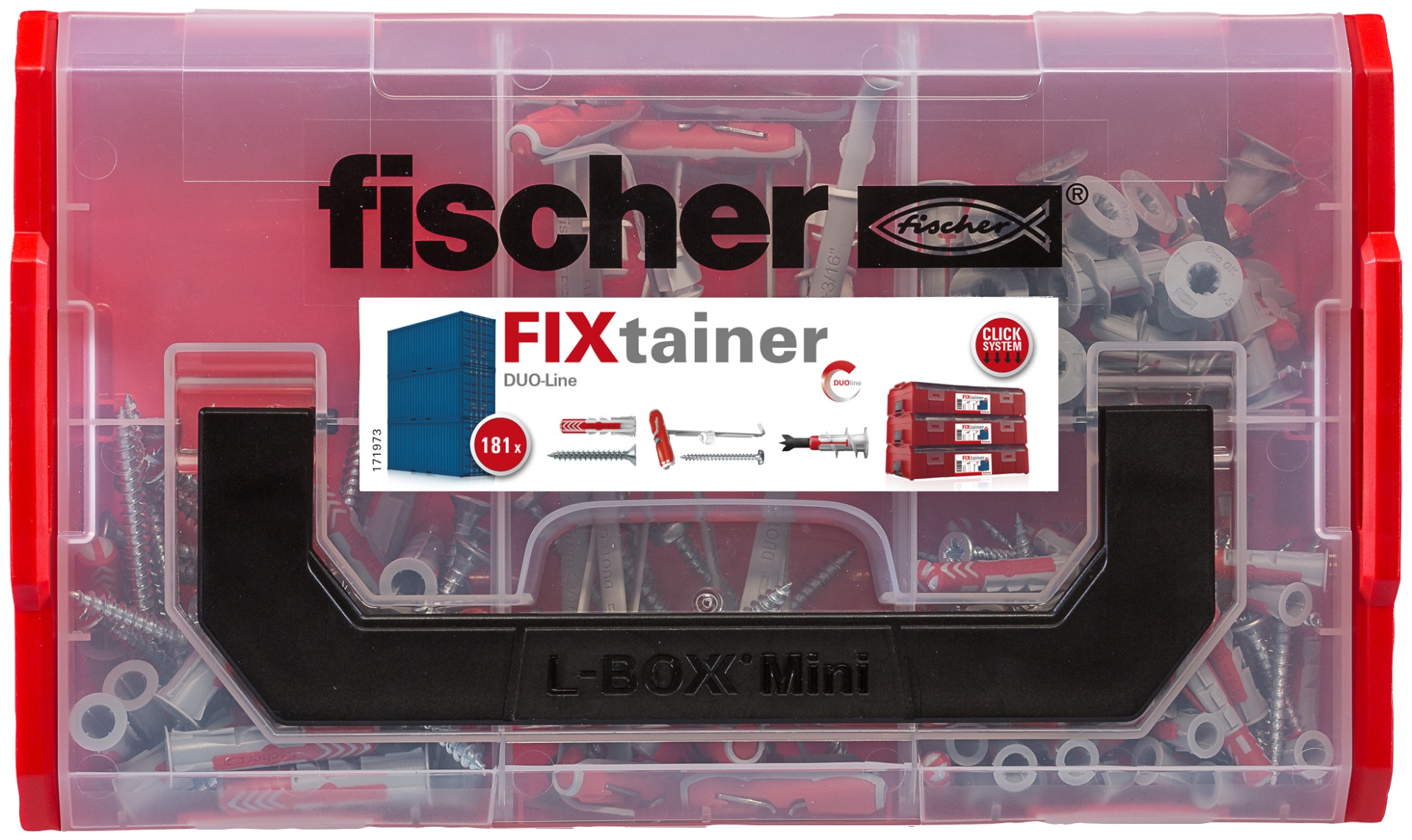 Miniatuur van Fischer FixTainer DuoLine (181-delig) (548864)