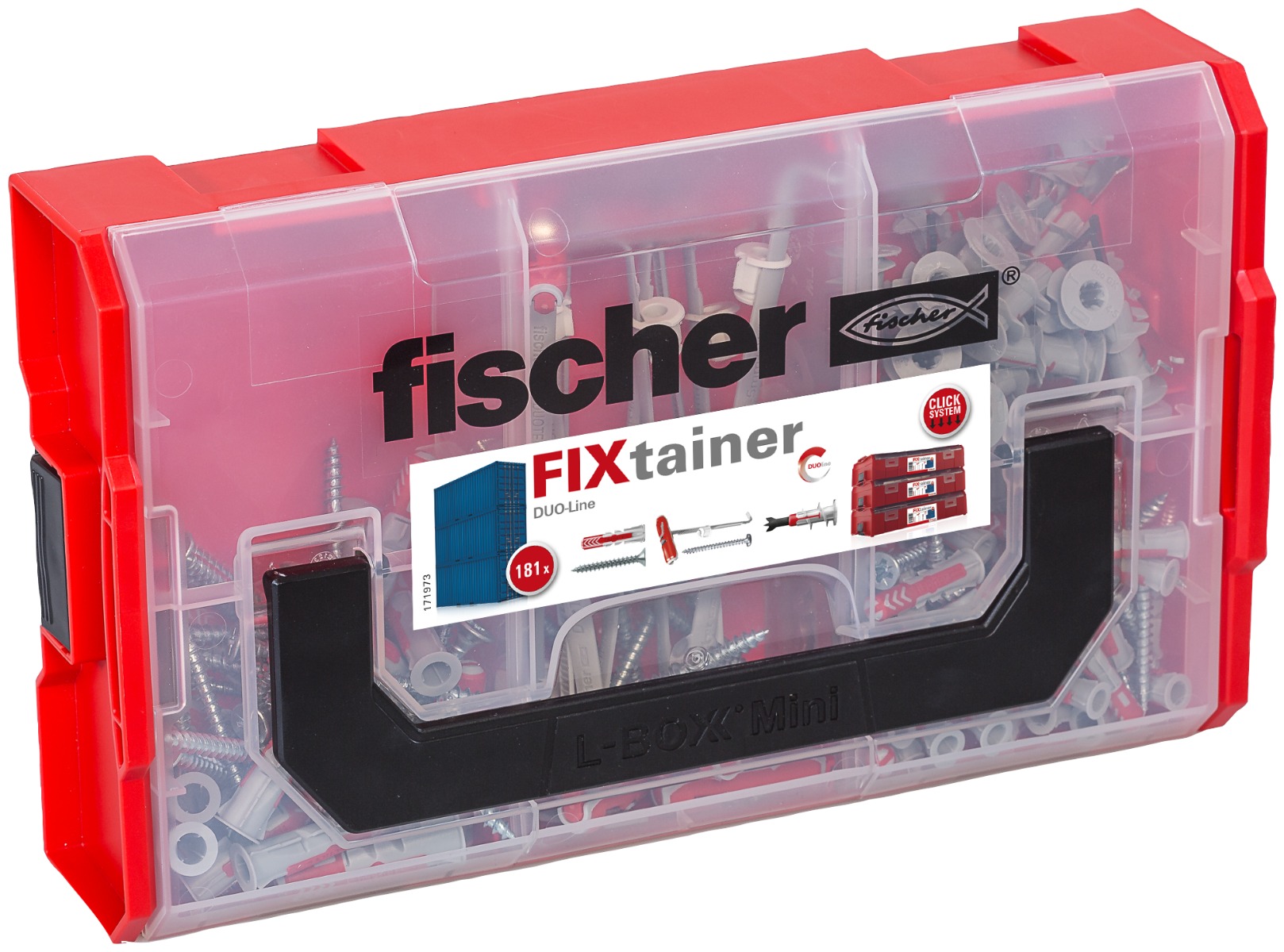 Miniatuur van Fischer FixTainer DuoLine (181-delig) (548864)