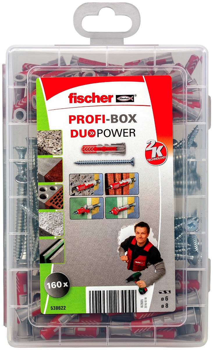 Miniatuur van Fischer Profi-Box DuoPower pluggen met schroeven (538622)