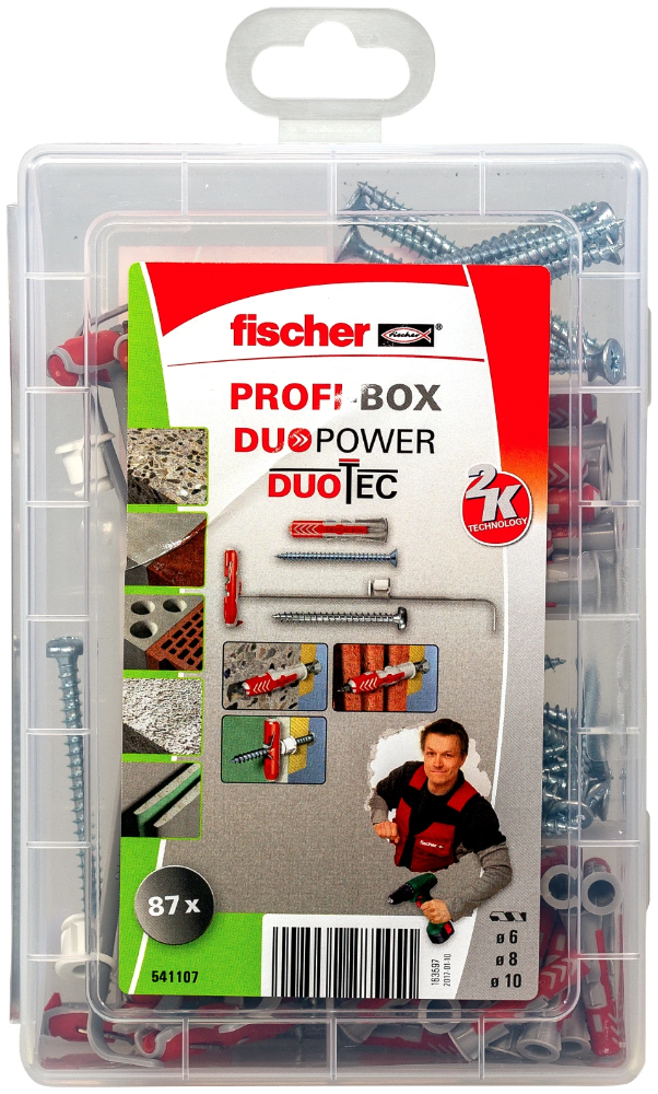 Miniatuur van Fischer Profi-Box DuoPower en DuoTec Hollewandplug pluggen (541107)