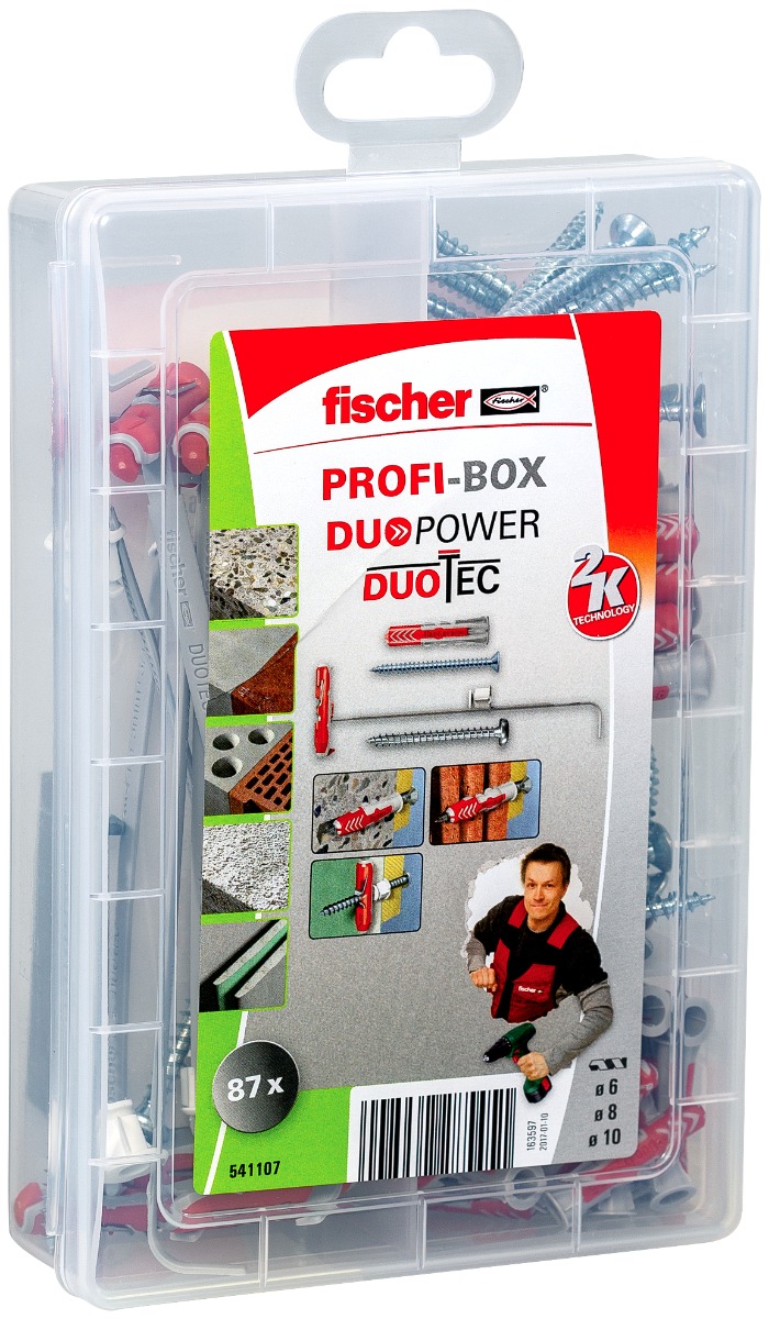 Miniatuur van Fischer Profi-Box DuoPower en DuoTec Hollewandplug pluggen (541107)