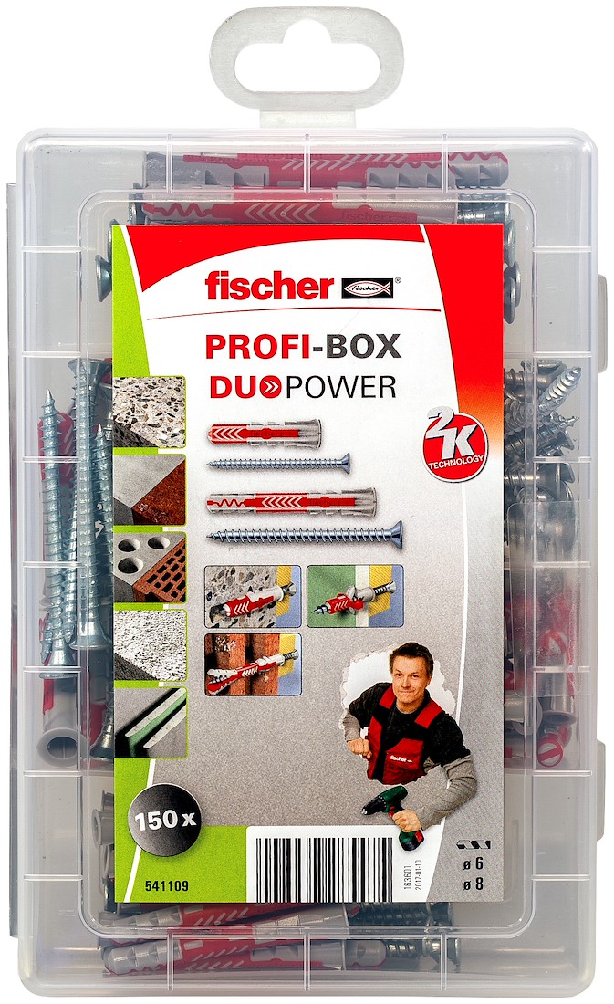 Miniatuur van Fischer Profi-Box DuoPower pluggen kort en lang met schroeven (541109)