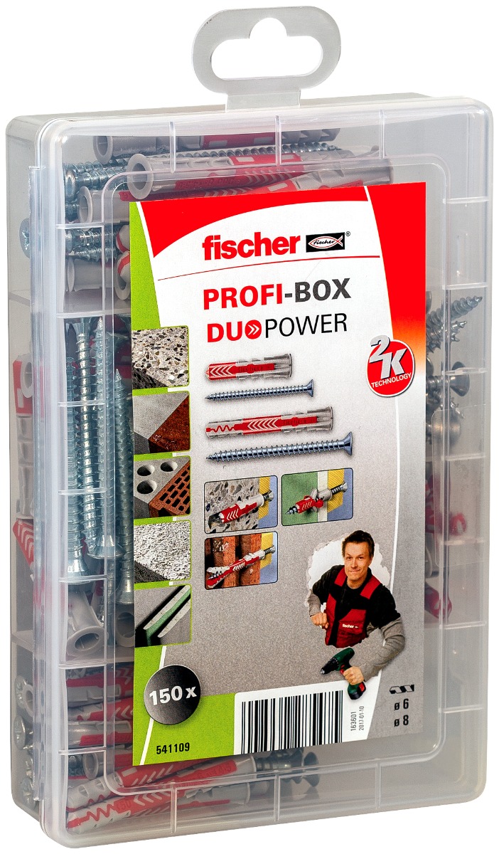 Miniatuur van Fischer Profi-Box DuoPower pluggen kort en lang met schroeven (541109)